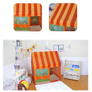 Easy to Pop Up Children Indoor Activity Dessert House Play Tent Kids Role Play Toy Play Fun - Orange