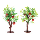 2Pcs Plastic Miniature Trees, Scene Models Toy Set for Diorama Scenery Kids Toy