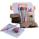 Set of Children Wooden Painting Shapes Stencil Templates & Coloring Painting Pencil Tool Kit Kids Baby Drawing Educational Toy