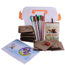 Set of Children Wooden Painting Shapes Stencil Templates & Coloring Painting Pencil Tool Kit Kids Baby Drawing Educational Toy