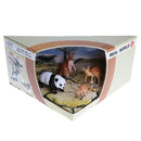 Realistic 3D Scene Box of Animal Families Model Kids Science & Nature Toy Playset - Kangaroos Panda Family