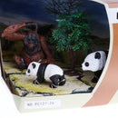 Realistic 3D Scene Box of Animal Families Model Kids Science & Nature Toy Playset - Panda Family Set