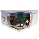 Realistic 3D Scene Box of Animal Families Model Kids Science & Nature Toy Playset - Panda Family Set
