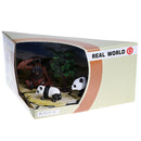 Realistic 3D Scene Box of Animal Families Model Kids Science & Nature Toy Playset - Panda Family Set