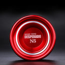 MAGICYOYO Unresponsive YOYO N5 Alloy Professional Yo-yo for 1A 3A 5A String Trick Play - Red