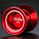 MAGICYOYO Unresponsive YOYO N5 Alloy Professional Yo-yo for 1A 3A 5A String Trick Play - Red