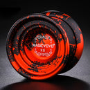 MAGICYOYO Unresponsive YOYO K8 Alloy Professional Yo-yo for 1A 3A 5A String Trick Play - Red Black