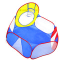 Kids Toddler Red Blue Ball Pit Playpen Play Tent With Mini Basketball Hoop