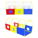 Portable Colorful Pop Up Tunnel Play Tent For Kids Toddler Crawling Fun