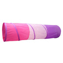 Portable Pink Purple Pop Up Tunnel Play Tent For Kids Toddler Crawling Fun