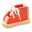 Children Learning Toys Wooden Shoe - Lacing Threading Tying Shoe Lace Toddler Kids Teaching Aids Tie Shoelaces Toys Puzzle Game