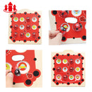 Wooden Ladybird Animal Board Matching Memory Training Puzzle Game Preschool Kindergarten Toddler Educational Toys Gift