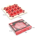 Wooden Ladybird Animal Board Matching Memory Training Puzzle Game Preschool Kindergarten Toddler Educational Toys Gift