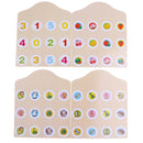 Wooden Ladybird Animal Board Matching Memory Training Puzzle Game Preschool Kindergarten Toddler Educational Toys Gift