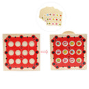 Wooden Ladybird Animal Board Matching Memory Training Puzzle Game Preschool Kindergarten Toddler Educational Toys Gift