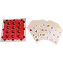 Wooden Ladybird Animal Board Matching Memory Training Puzzle Game Preschool Kindergarten Toddler Educational Toys Gift