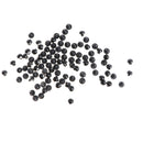 100 Pieces 9mm Solid Black Round Mushroom Domed Sewing Buttons for Doll Eyes Nose Making