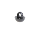 100 Pieces 9mm Solid Black Round Mushroom Domed Sewing Buttons for Doll Eyes Nose Making