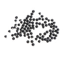 100 Pieces 9mm Solid Black Round Mushroom Domed Sewing Buttons for Doll Eyes Nose Making