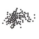 100 Pieces 9mm Solid Black Round Mushroom Domed Sewing Buttons for Doll Eyes Nose Making