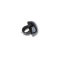 100 Pieces 9mm Solid Black Round Mushroom Domed Sewing Buttons for Doll Eyes Nose Making