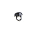 100 Pieces 9mm Solid Black Round Mushroom Domed Sewing Buttons for Doll Eyes Nose Making