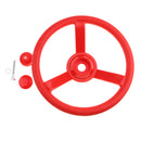 Children Playground Steering Wheel Toys with Screw Garden Game Cubby/Tree House Climbing Frame Red