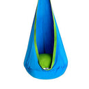 80KG Load Bearing Kids Indoor Outdoor Swing Seat Hanging Hammock Cushion Chair Playhouse Park Toy Garden Furniture - Blue