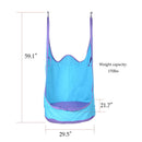 80KG Load Bearing Kids Indoor Outdoor Swing Seat Hanging Hammock Cushion Chair Playhouse Park Toy Garden Furniture -Blue