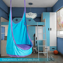 80KG Load Bearing Kids Indoor Outdoor Swing Seat Hanging Hammock Cushion Chair Playhouse Park Toy Garden Furniture -Blue