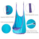 80KG Load Bearing Kids Indoor Outdoor Swing Seat Hanging Hammock Cushion Chair Playhouse Park Toy Garden Furniture -Blue
