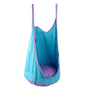 80KG Load Bearing Kids Indoor Outdoor Swing Seat Hanging Hammock Cushion Chair Playhouse Park Toy Garden Furniture -Blue