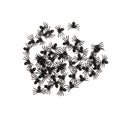 100-piece Spider Insect Model Toy Party Bag Fillers - Black & White, 2x1.4cm