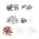 100-piece Spider Insect Model Toy Party Bag Fillers - Black & White, 2x1.4cm