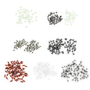100-piece Spider Insect Model Toy Party Bag Fillers - Black & White, 2x1.4cm