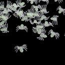 100-piece Spider Insect Model Toy Party Bag Fillers Glow In The Dark 2x1.4cm
