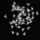100-piece Spider Insect Model Toy Party Bag Fillers Glow In The Dark 2x1.4cm