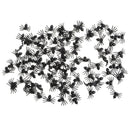 100-piece Black Spider Insect Model Educational Toy Party Bag Favor 2x1.4cm