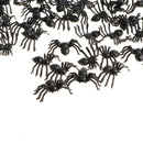 100-piece Black Spider Insect Model Educational Toy Party Bag Favor 2x1.4cm