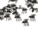 100-piece Black Spider Insect Model Educational Toy Party Bag Favor 2x1.4cm