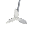 Lab Equipment Silver 20cm Length Chemistry Learning Stirring Paddle Mixing Propeller Lab Supplies -Three-Leaf