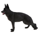 Simulation Animal Model Action Figures Kids Educational Toy Gift - Black Wolf Dog