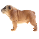 Simulation Animal Model Action Figures Kids Educational Toy Gift - Brown Bulldog