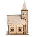 Wooden 3D Puzzle Western Style Belfry House - Home Decor Building Construction Toy Kid Children Educational Modeling Kit Easy to Assemble