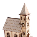 Wooden 3D Puzzle Western Style Belfry House - Home Decor Building Construction Toy Kid Children Educational Modeling Kit Easy to Assemble