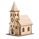 Wooden 3D Puzzle Western Style Belfry House - Home Decor Building Construction Toy Kid Children Educational Modeling Kit Easy to Assemble