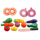 19 Pcs Simulation Mini Wooden Magnet Fruits Vegetables Kids Early Learning Play Food Educational Toy Birthday Gift