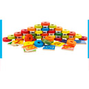 Children Developmental Wooden Numbers Counting Blocks Stacking Game Kids Math Teaching Toy