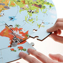 36 Pcs Wooden World Map Jigsaw Puzzle Kids/Baby Early Learning Developmental Toy Playset