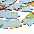 36 Pcs Wooden World Map Jigsaw Puzzle Kids/Baby Early Learning Developmental Toy Playset